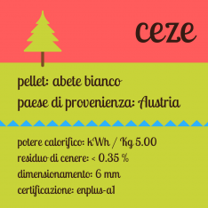 Ceze bancale di pellet di abete chiaro austriaco certificato da 70 sacchi